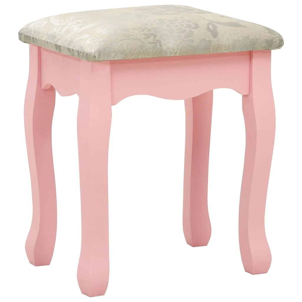 Set toeletta con sgabello 75 x 69 x 140 cm rosa 02_0006271