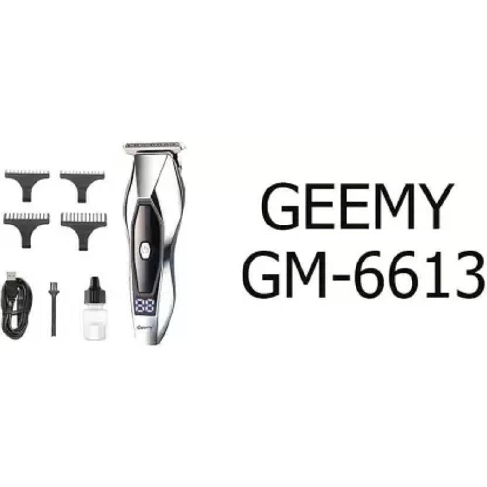 Trade Shop - Taglia Capelli Clipper Elettrico Professionale Ricaricabile Display Led Gm-6613 -