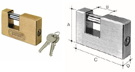 LUCCHETTO POTENT OTTONE X SARACINESCHE MM.50