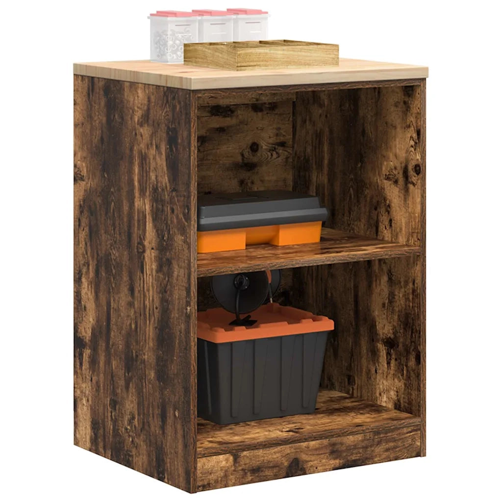 Armadietto da Garage in Rovere Affumicato 60x51x85 cm 860548