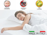 Cuscino in Fibra Super Soft 70x40 H 18cm Federa in Bamboo Guanciale da Letto