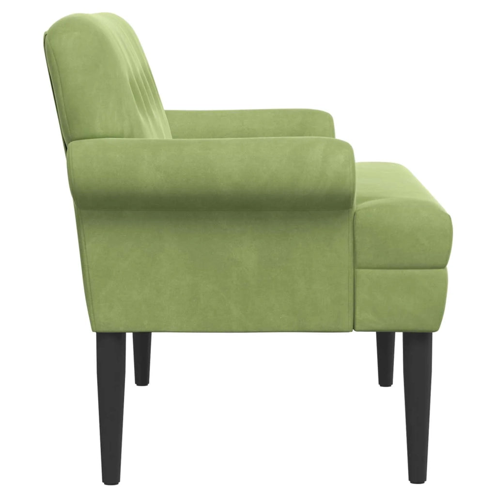 Loveseat con bottoni imbottiti Verde chiaro 120 x 66 x 78 cm 42041831
