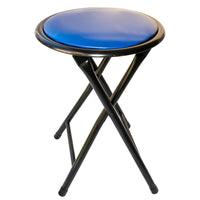 Mini Sgabello Richiudibile Imbottito Blu - La Dea Sedia