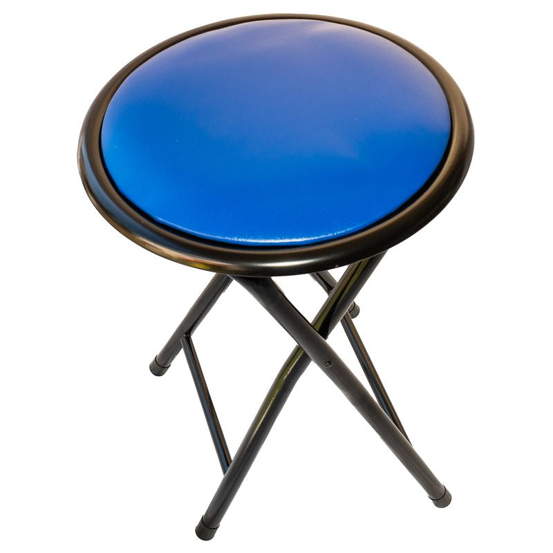 Mini Sgabello Richiudibile Imbottito Blu - La Dea Sedia