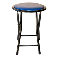 Mini Sgabello Richiudibile Imbottito Blu - La Dea Sedia