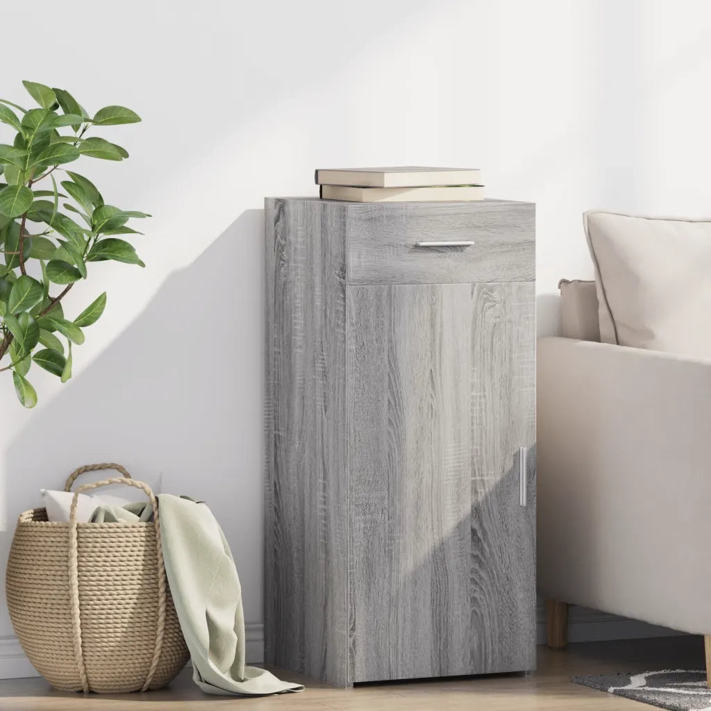 vidaXL Credenza Grigio Sonoma 40x42,5x93 cm in Legno Multistrato
