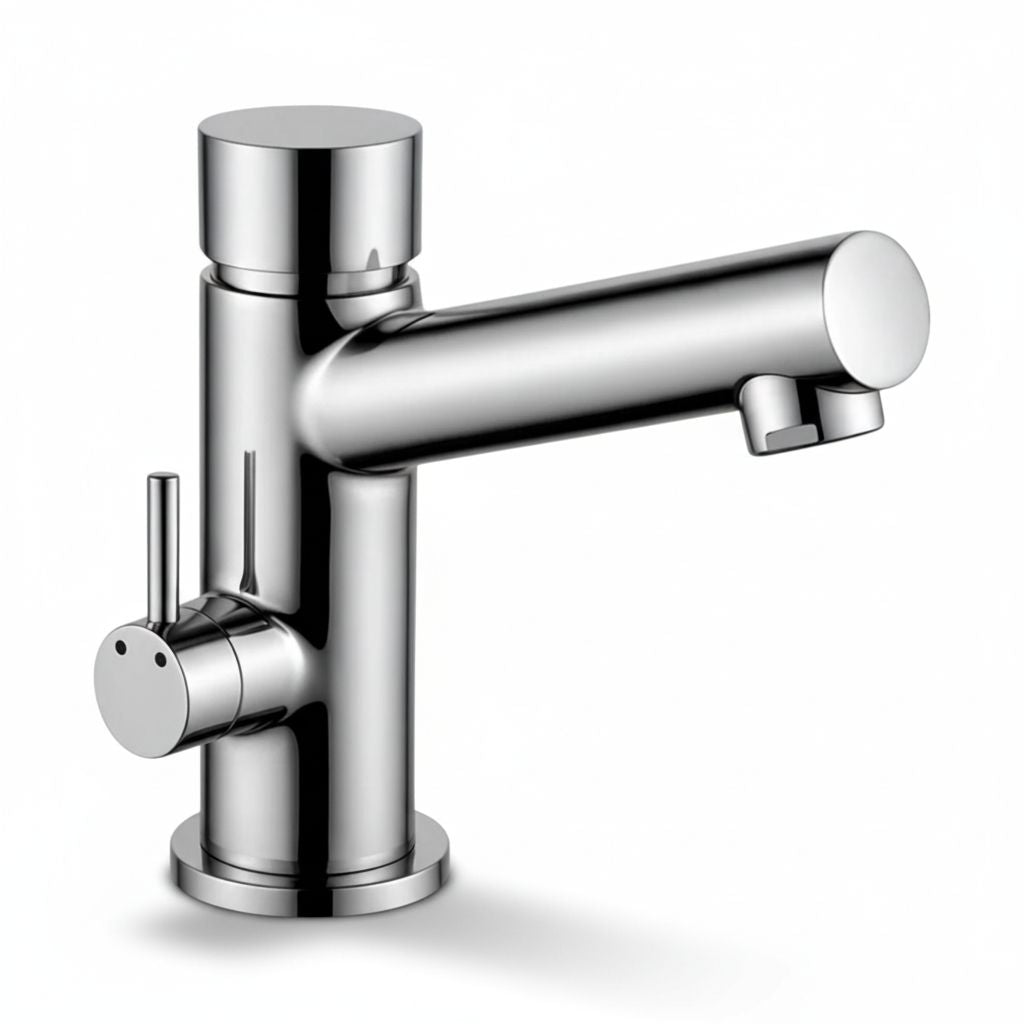 Miscelatore temporizzato a pulsante acqua calda/fredda