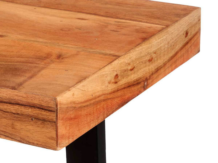 Tavolo Consolle Ingresso Salone Corridoio 110 x 35 H77cm Legno Massello e Metallo
