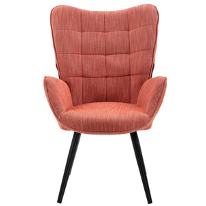 Poltrona da Casa Ufficio Papaya Tessuto Sedia con Seduta Ergonomica e Braccioli