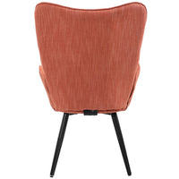 Poltrona da Casa Ufficio Papaya Tessuto Sedia con Seduta Ergonomica e Braccioli