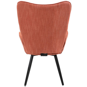 Poltrona da Casa Ufficio Papaya Tessuto Sedia con Seduta Ergonomica e Braccioli