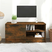Mobile TV-Credenza per TV-Console TV Rovere Fumo 80x35x36,5 cm in Legno Multistrato