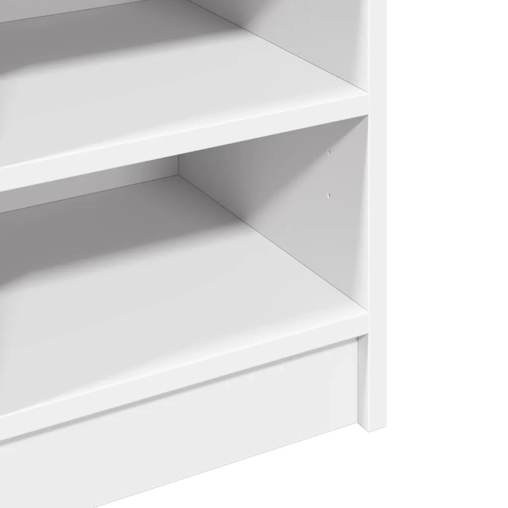 Mobiletto sottolavabo moderno per un pratico spazio contenitivo in bagno 90 x 29 x 55 cm legno composito bianco 02_0049541