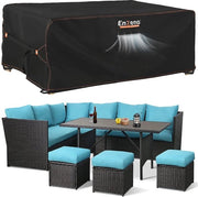 Copertura per arredi esterni 242 x 182 x 100 cm - Tessuto Oxford impermeabile - Resistente all'inverno e protettivo