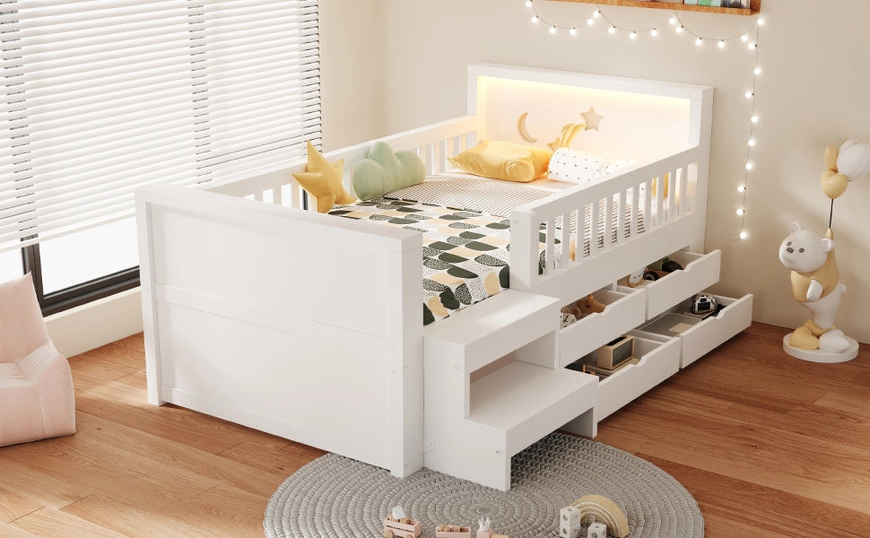 letto per bambini legno bianco 90 x 200 cm