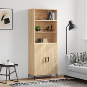 Credenza Rovere Sonoma 69,5x34x180 cm in Legno Multistratocod mxl 77439