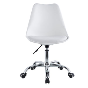 Sedia Operativa da Ufficio 48,5x49x80/88 cm May Bianca