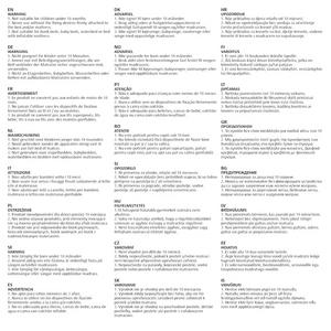 Sponda Letto di Sicurezza per Bambini Blu 140x25 cm in Tessuto 10210