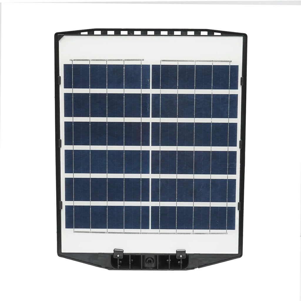 Lampada solare illuminazione stradale LED 200W 6500K con pannello solare 15W, batteria 15000mAh, telecomando, montaggio su palo IP65