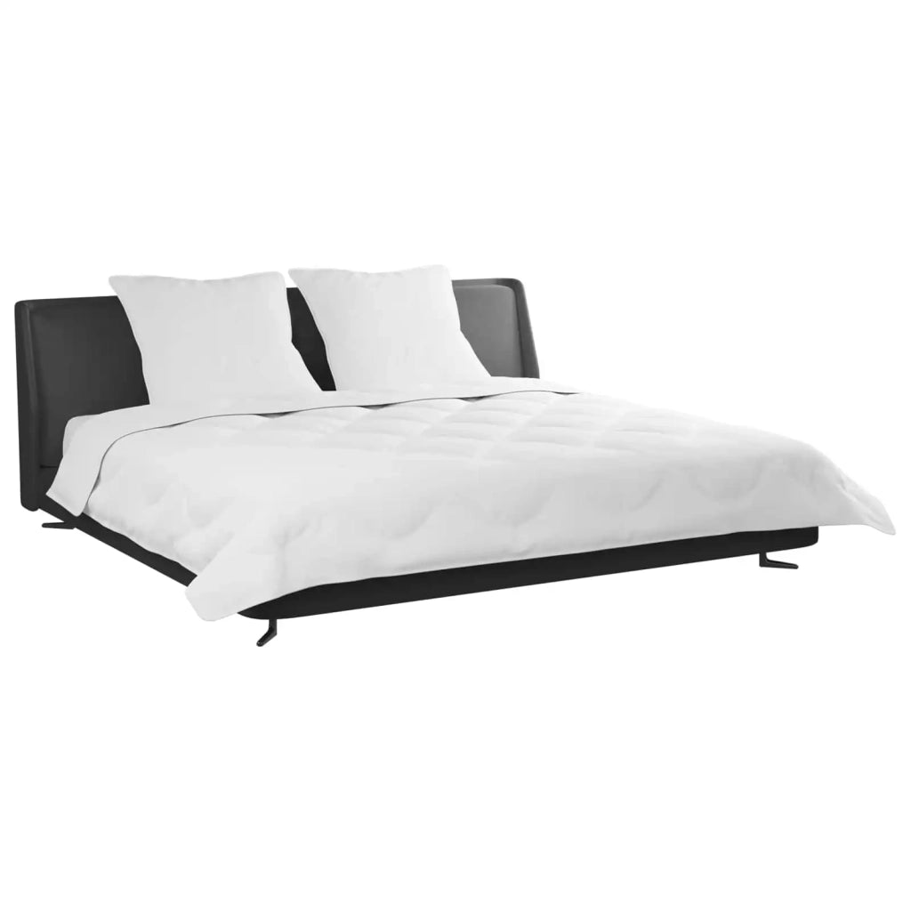 Piumone con Cuscini 3 pcs Bianco Microfibra e Piuma d'Oca 3377899