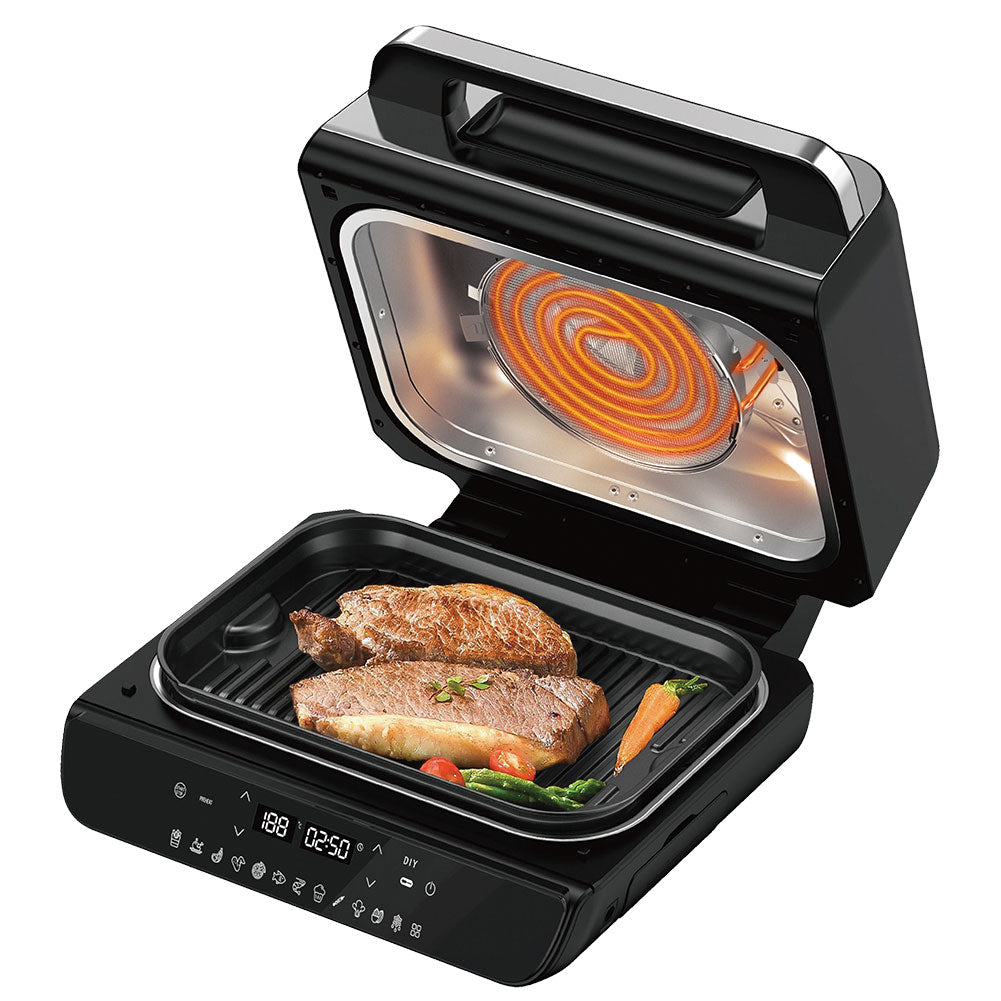 Fornetto Friggitrice ad Aria 6 Lt con Grill Bistecchiera 6 tipi di Cottura 1800W
