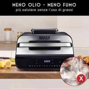 Fornetto Friggitrice ad Aria 6 Lt con Grill Bistecchiera 6 tipi di Cottura 1800W