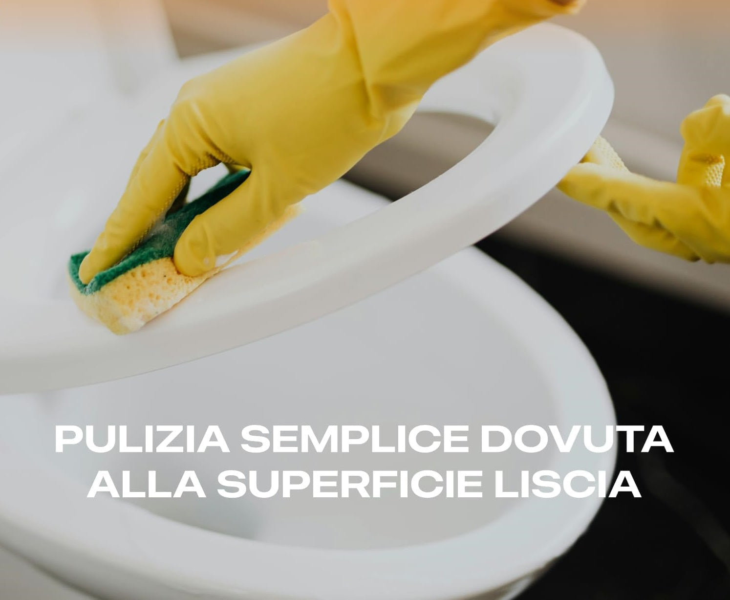 Copri Water Sedile WC Universale MDF Cerniere Metalliche Soft Close Rallentato