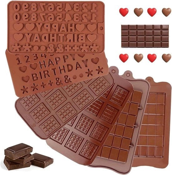 Forma di cioccolato in silicone - Stampo BPA-free 6 pezzi di gelato di cioccolata cake
