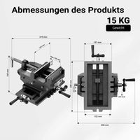 Morsa a croce per trapano 150mm Morsa a 2 assi X-Y per macchine trapani a colonna