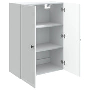 Armadietto a Muro | Mobiletto a muro Bianco 66 x 34,5 x 90 cm Legno ingegnerizzato