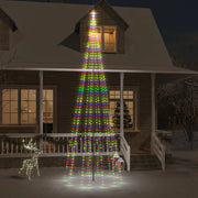 Albero di Natale Pennone Colorato 732 LED 500 cm 343529