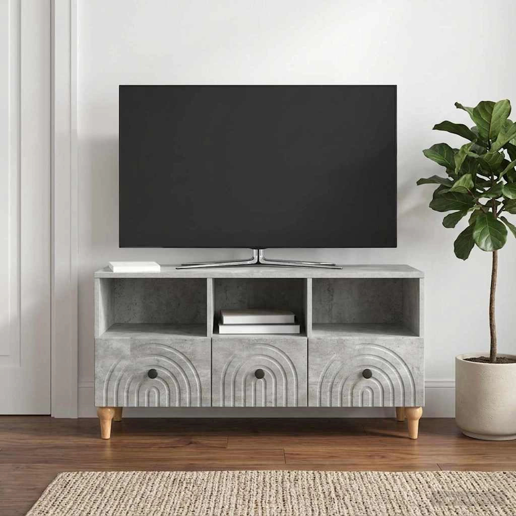 Mobile TV 102 x 34,5 x 50 cm Grigio Cemento 894218