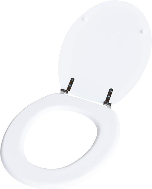 Copri Water Sedile Tavoletta WC Universale Bagno in Legno MDF Decoro Doggywow 44x37.5cm