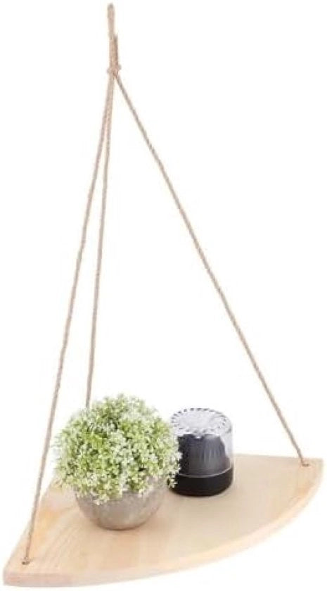Plank decorativo per parete, decorativa piastra di parete in legno con corda di canapa per angolo rustico per camera da letto e soggiorno