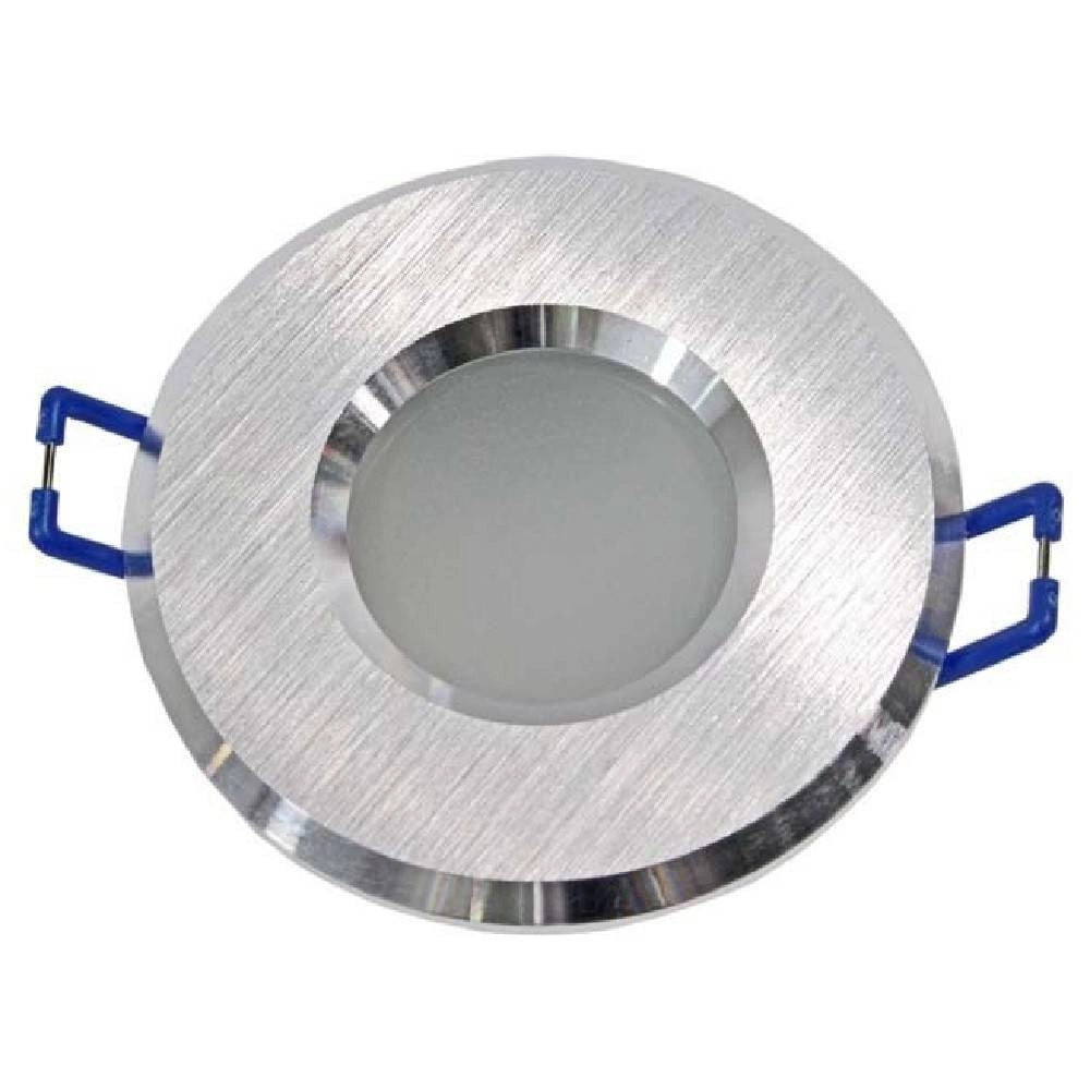 Trade Shop - Porta Faretto Incasso Per Doccia Impermeabile Ip44 Supporto Faretti Gu10 Luci P4 - Grigio