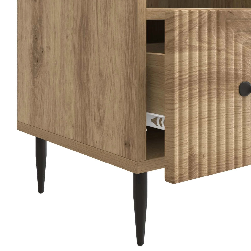 Mobile TV con cassetto Rovere Artigianale 102 x 34,5 x 50 cm 894914