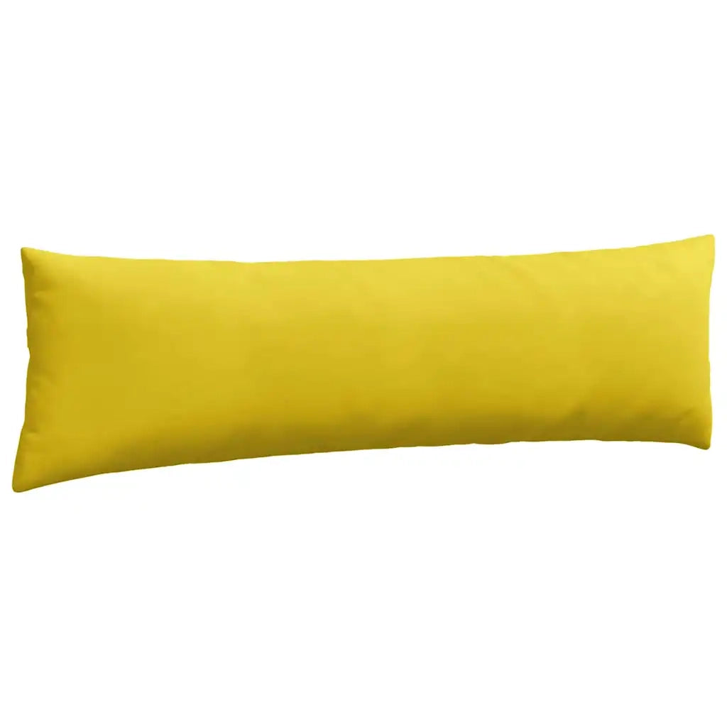 Cuscini da Divano 2 pz | Cuscini per sedie Giallo 145 x 40 cm Tessuto in Cords