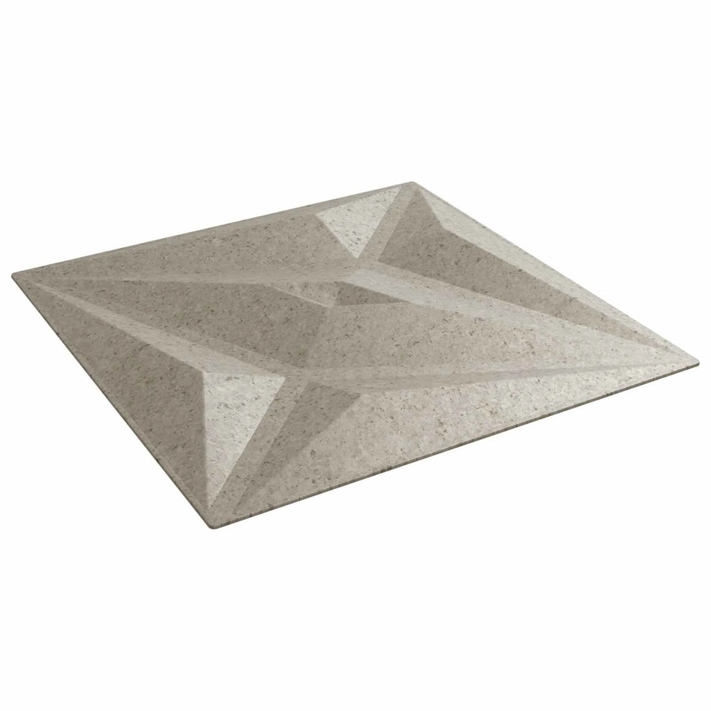 Pannelli da parete 12 pz 50 x 50 cm Beton Stella Schiuma XPS 42046075