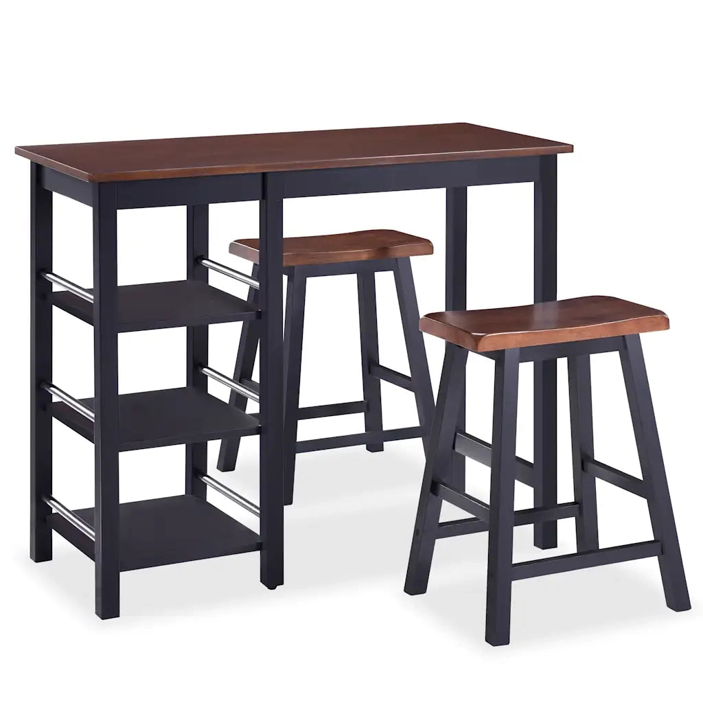 Set da Bar 3 pz in MDF Nero CFW7021774