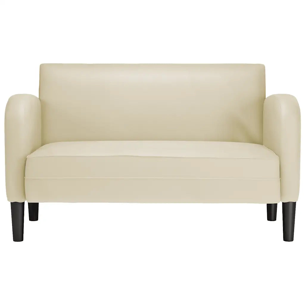 Divano | Divano da soggiorno | Sofa Divanetto Crema 110 cm in Similpelle