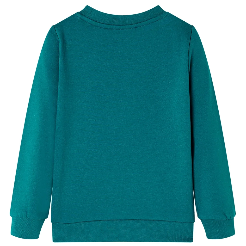 Felpa da Bambina Verde Scuro 128 13747