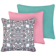 Set di 3 cuscini da esterno in poliestere multicolore Accessorio da giardino