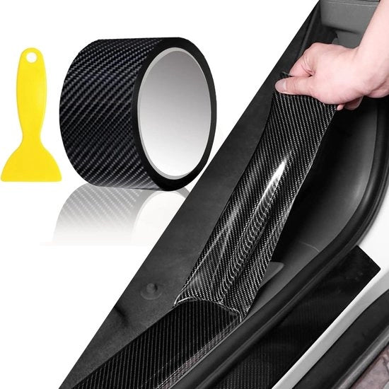 Foglia di protezione per verniciatura 5 cm x 5 m - Foglia autoadesiva - Foglia a nastro - Protezione autoapertura - Resistente a graffi e abrasione - Materiale PVC