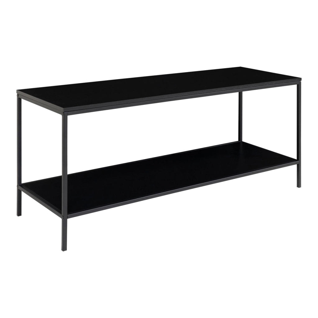 Tavolo Consolle Vita, Nero, Metallo, 36x100x45 cm