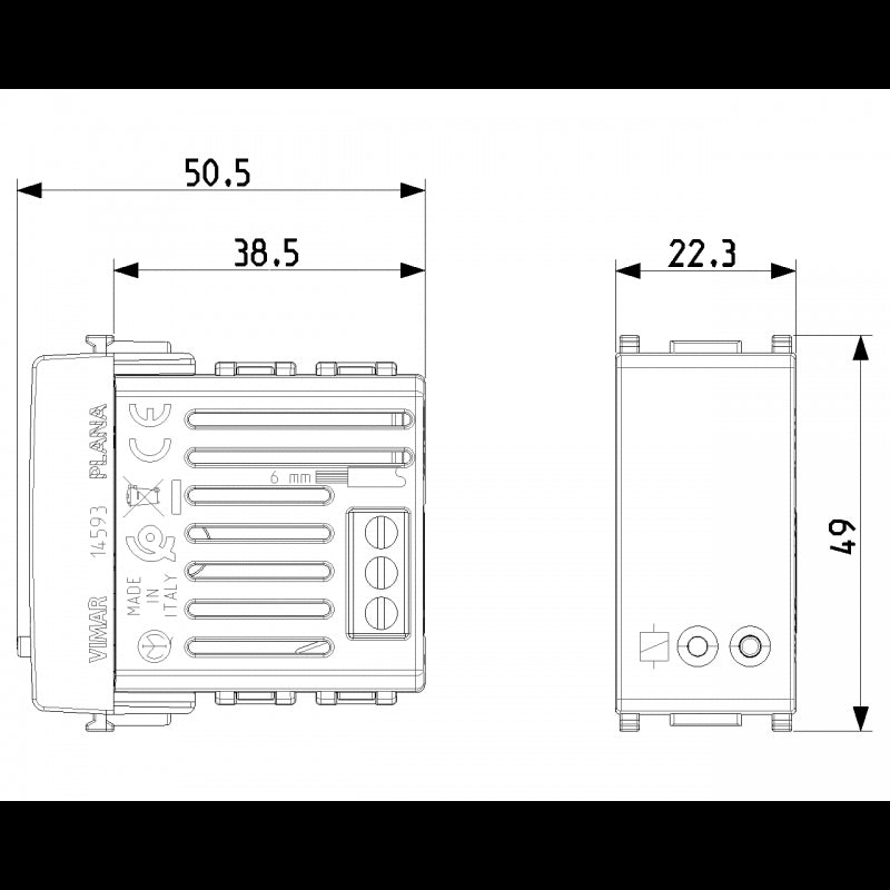 Attuatore connesso IoT Vimar Plana 16A Bianco 14593