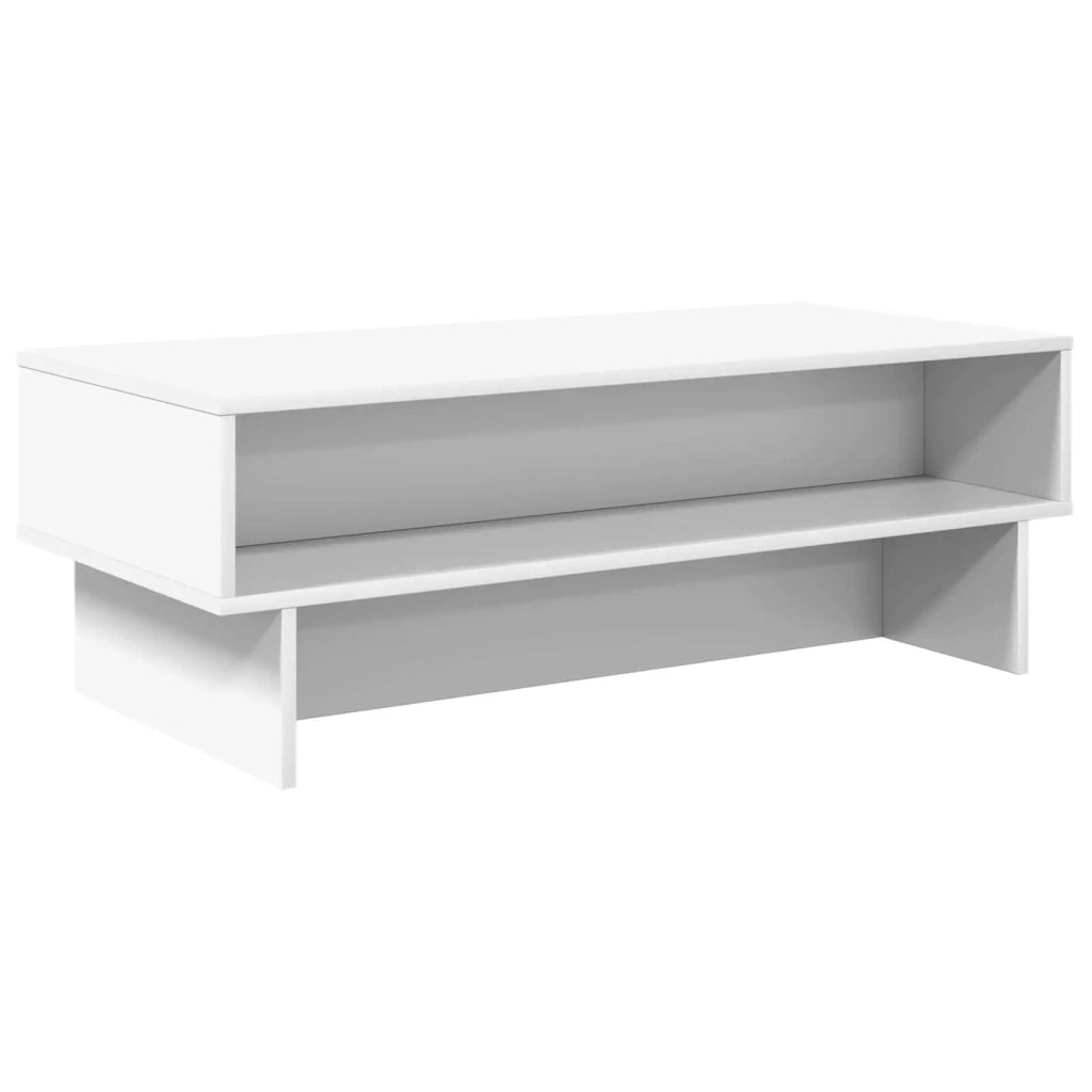 Tavolino da salotto Bianco 100 x 46 x 35 cm Legno multistrato