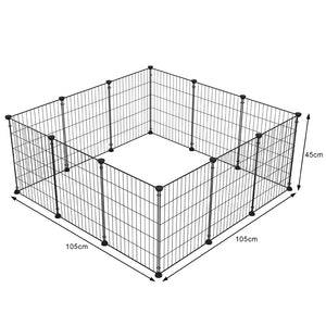 Recinto Animali Piccola Taglia Recinzione Metallo Personalizzabile Criceti Conigli