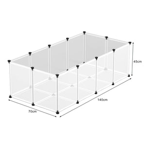 Recinto per Animali di Piccola Taglia da interno Recinzione con fondo Trasparente