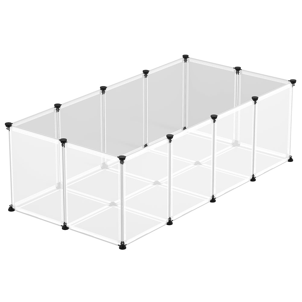 Recinto per Animali di Piccola Taglia da interno Recinzione con fondo Trasparente