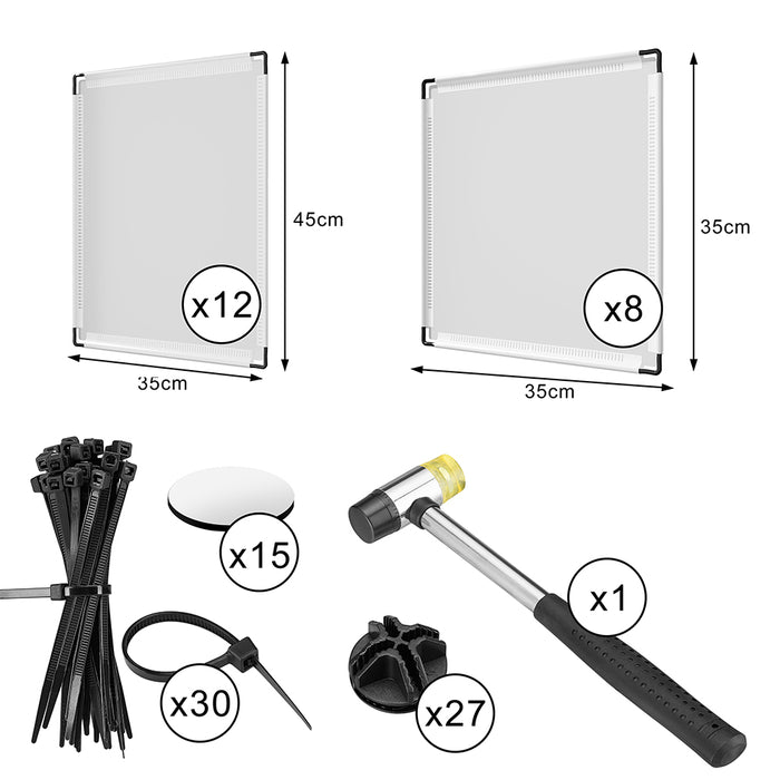 Recinto per Animali di Piccola Taglia da interno Recinzione con fondo Trasparente